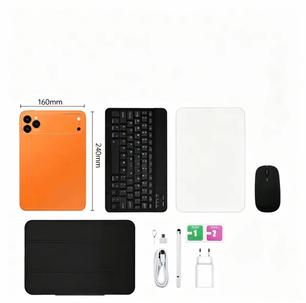 Tablet AX7 i17 PRO 10.1" | Android 14 | 8GB+128GB | 8000mAh | WiFi | Kit Completo com Teclado + Mouse + Caneta + Capa - 4